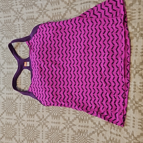 Lucy Tops Womens Lucy Activewear Built In Bra And Back Zipper